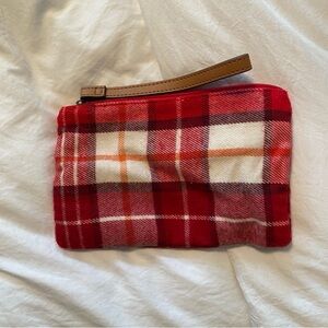 Sonoma Red Plaid Wristlet